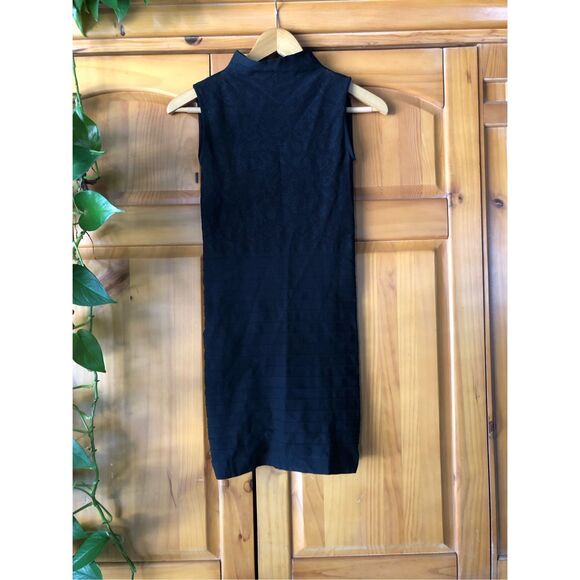 Bebe Sexy Lace Bodycon Mini Dress Size M-L Made In USA - Picture 1 of 14